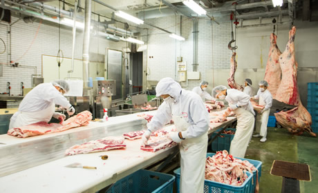 衛生管理と品質管理を両立した食肉加工施設